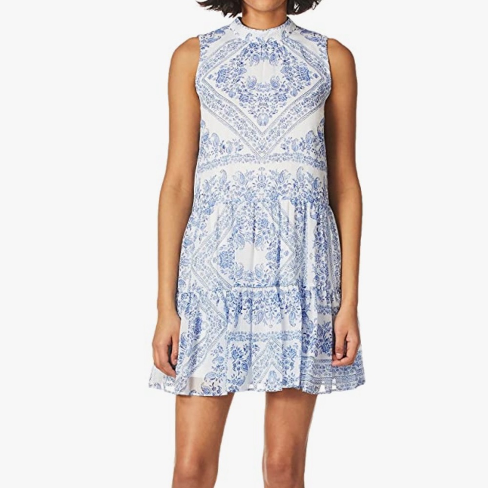 Calvin Klein Mock Dress with Back Neck Tie